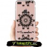 Case Estuche vintage flor negra