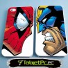 Case Estuche mejores amigos spider-man y wolverin