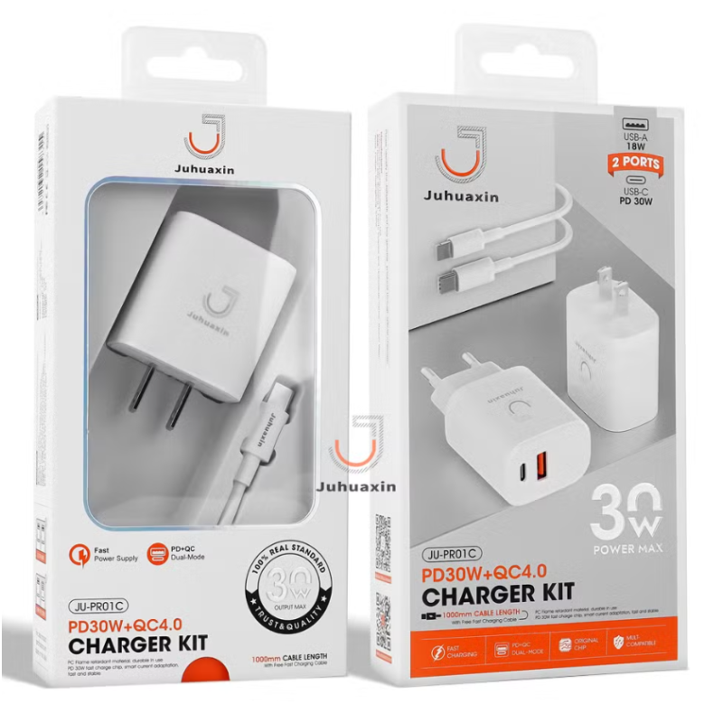 Cargador JUHUAXIN JU-P08  cable c-c  20w