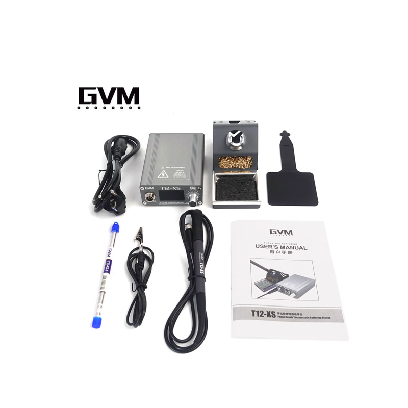 Estación de soldadura digital GVM T12-XS,