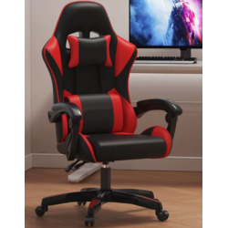 Silla Gamer roja con masaje
