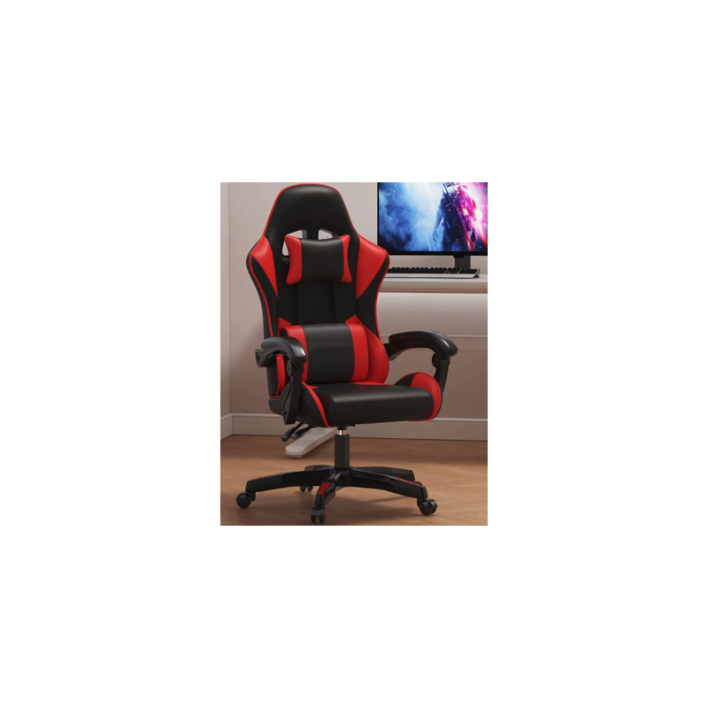 Silla Gamer roja con masaje